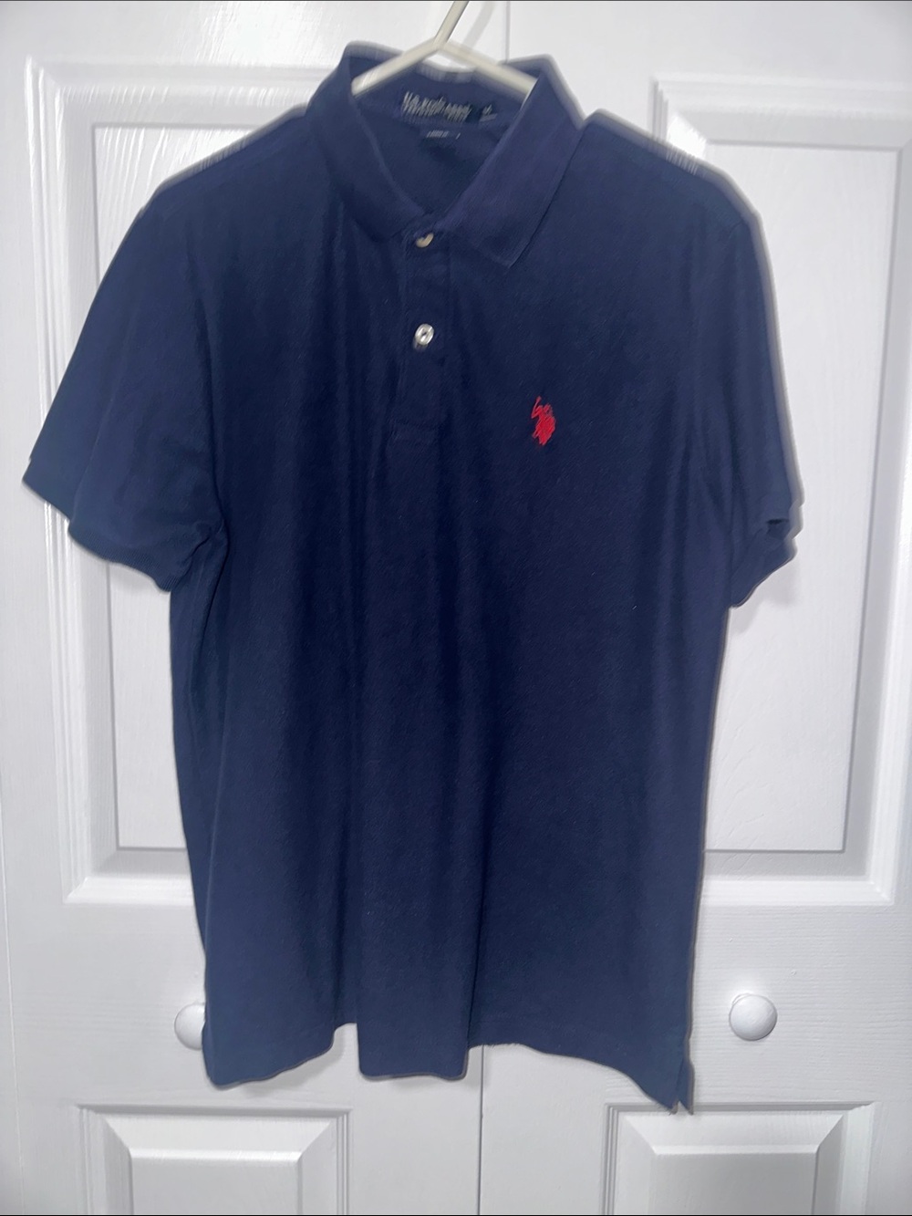 Polo by Ralph Lauren Navy Short Sleeve Polo with Red Pony